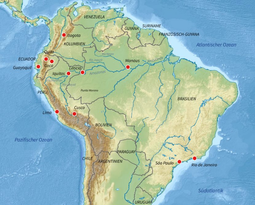 Durch Welche Länder Fließt Der Amazonas www.polaris-tours.de