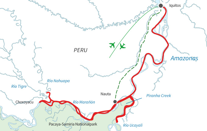 Amazonas Peru mit Amatista