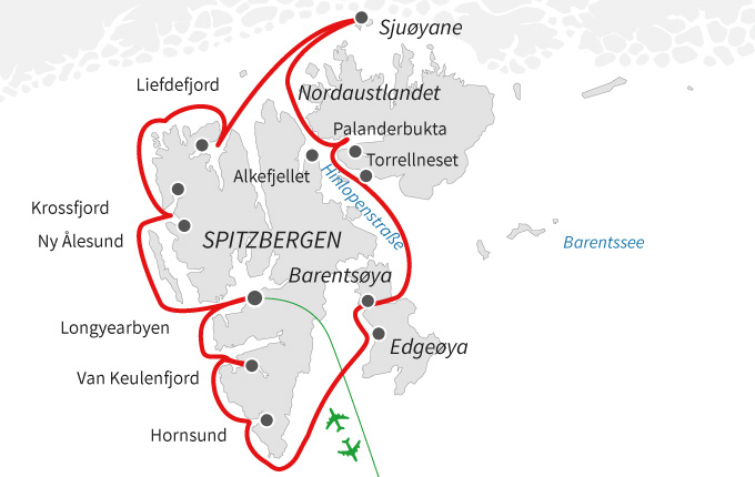 Rund um Spitzbergen