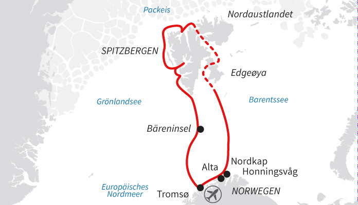 Spitzbergen und Nordkap