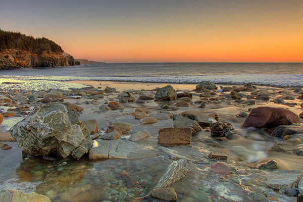 Neufundland Kanada Fluss in Ozean Polaris Tours