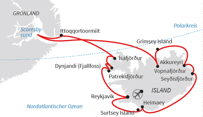 Rund um Island und Scoresbysund