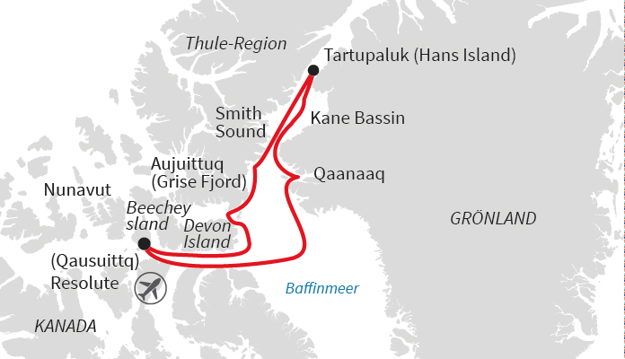 Ellesmere Island und Nordgrönland
