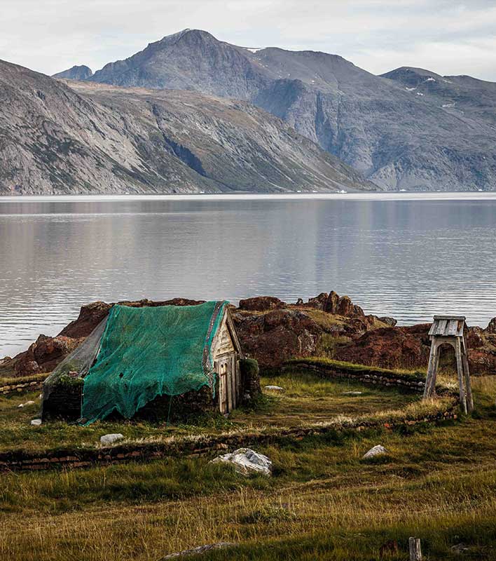 Fischerhütte in Qassiarsuk, Grönland