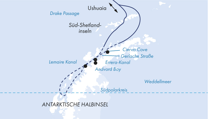 Expedition zum Südpolarkreis