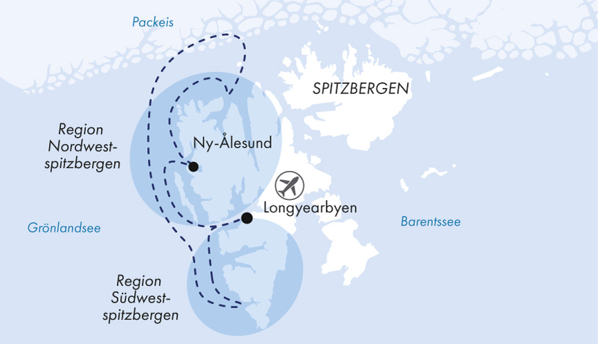 Spitzbergens Fjorde und Gletscher